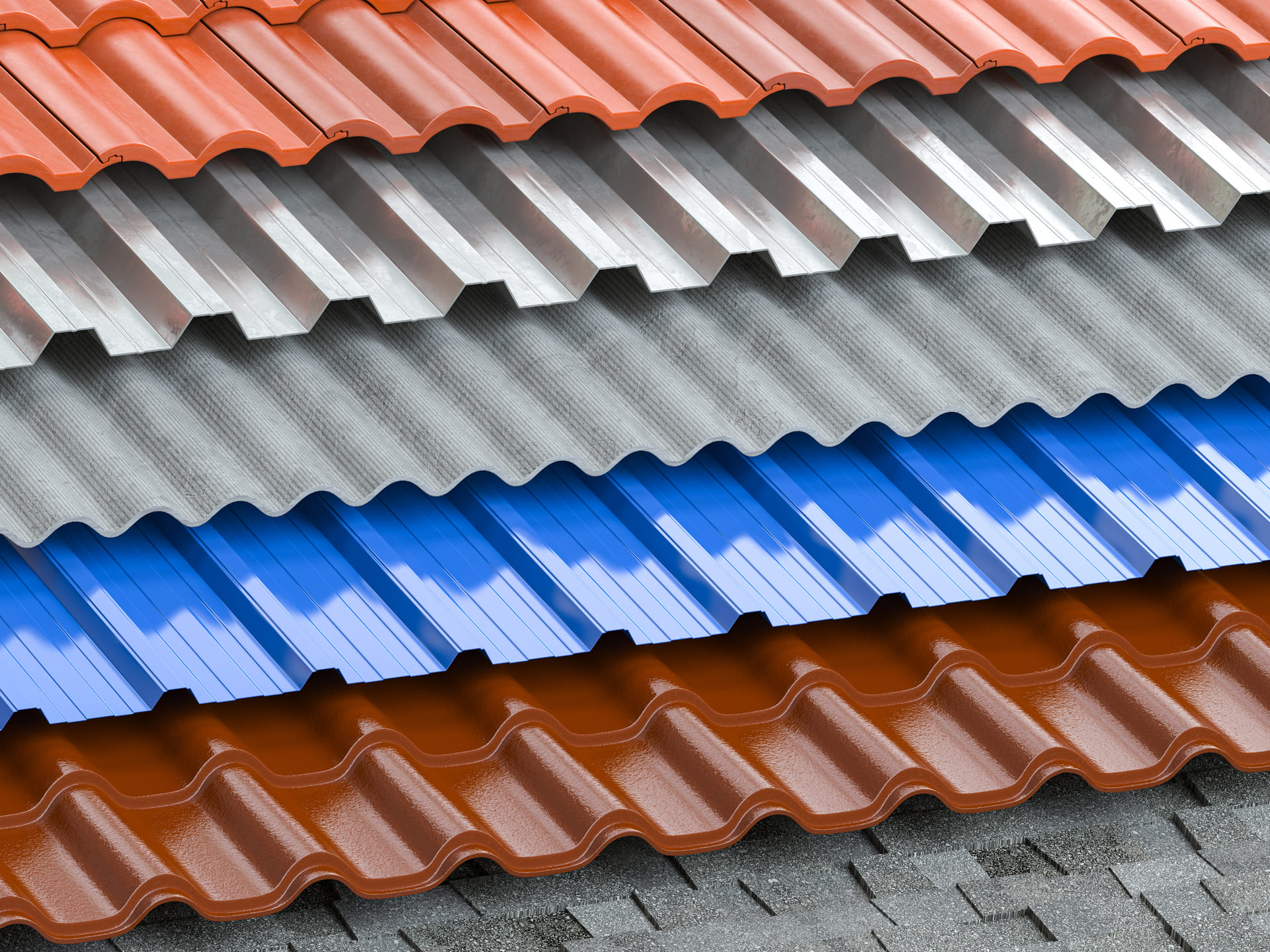 different-types-roof-coating-background-from-layers-sheet-metal-profiles-ceramic-tiles-asphalt-roofing-shingles-gypsum-slate